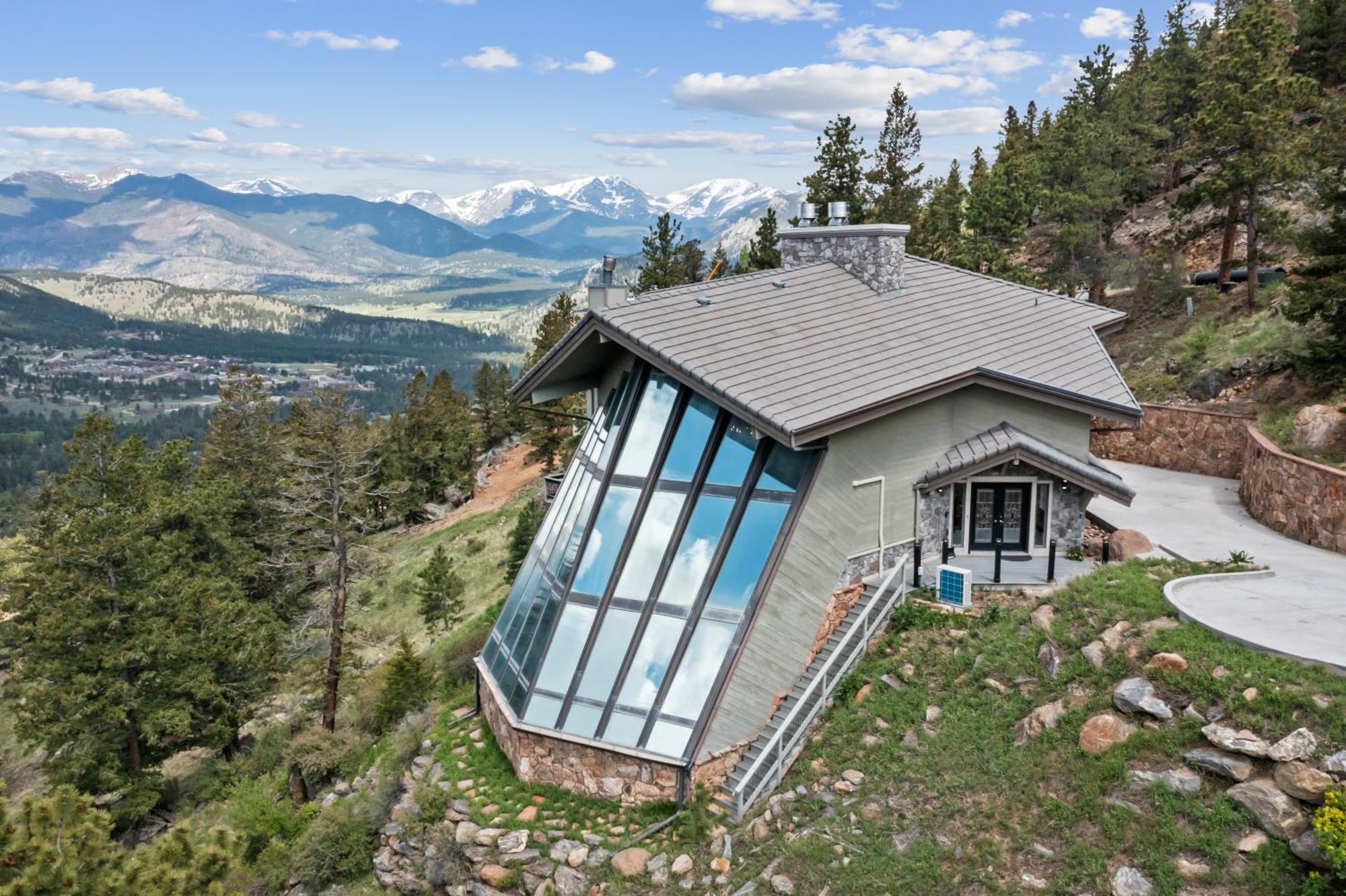 Casa De Cristal-Epic Views-Hottub-Sauna-Sleeps 10-Luxury Linens-Stocked Kitchen エステス・パーク エクステリア 写真