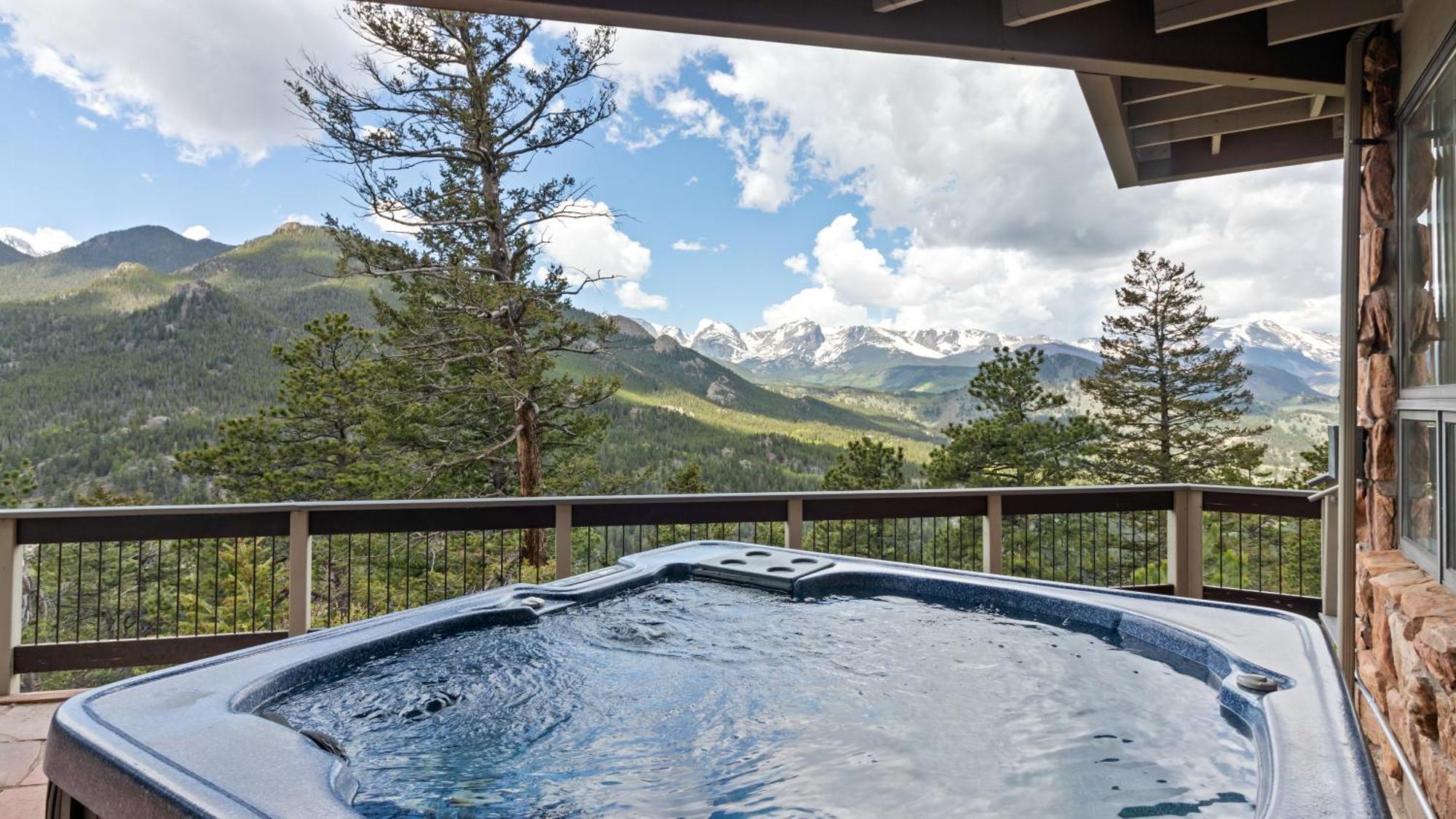Casa De Cristal-Epic Views-Hottub-Sauna-Sleeps 10-Luxury Linens-Stocked Kitchen エステス・パーク エクステリア 写真